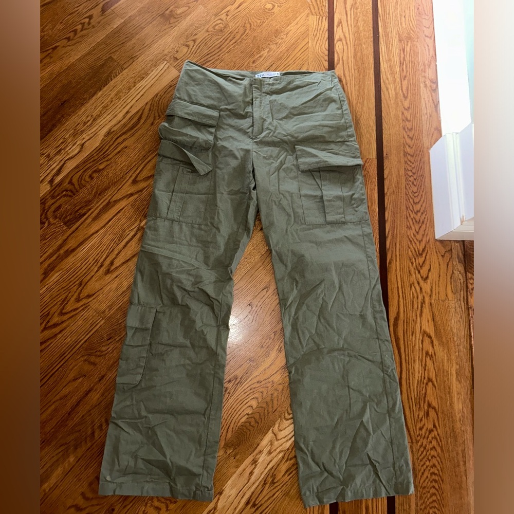 Zara green cargo pants